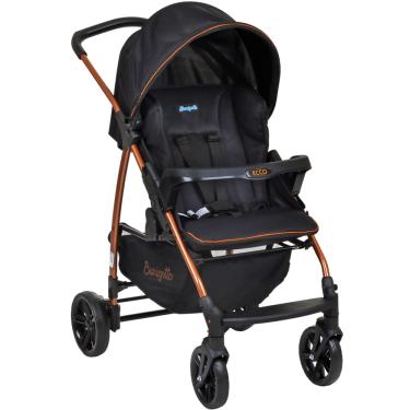 Imagem de Carrinho De Passeio Ecco Burigotto Preto Com Cobre 0 A 15 Kg