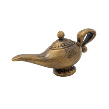 Imagem de Ｂｅｓｇａ Ornamento de lâmpada de genie, fotos de fotos do presente de peça central, suprimentos de festa, decoração de mesa, brinquedo de luz genie para sala, Bronze