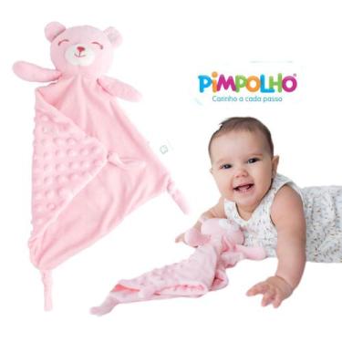 Imagem de Naninha para Bebê com Textura Relaxante Ursinho Pimpolho, Rosa