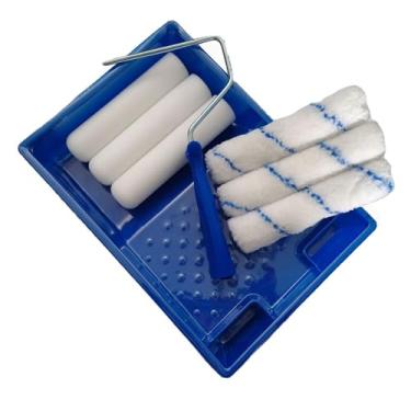 Imagem de Generic Mini kit de rolos de tinta, ferramenta de pintura de parede, interior, profissional, pincel de pintura de casa para pintar cantos da porta da parede