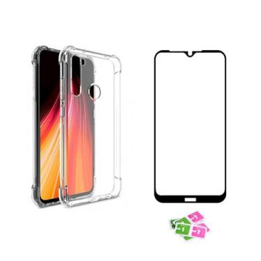 Imagem de Kit Capa Case Capinha + Película 3D Vidro Temperado Para Redmi Note 8 
