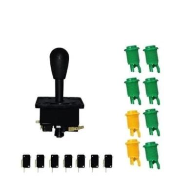 Imagem de Kit Arcade 8 botões e 1 Comando Completo para Fliperama Jukebox