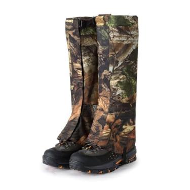 Imagem de Polainas de perna para homens e mulheres polainas ajustáveis para neve à prova d'água botas de caça para caminhadas ao ar livre, escalada, esqui, G