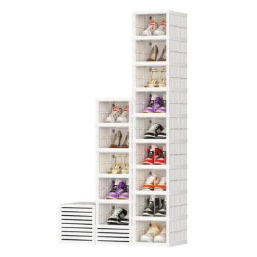 Imagem de Sapateira Vertical Caixa Sapato Tênis 6 Andares Empilhável - CAIXA SAP