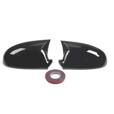 Imagem de 2 peças para VW Golf5 2003-2009, Jetta MK5 2003-2009, Passat B6 B5.5 2003-2009 Acessórios Sporty Car Auto Exterior Retrovisor Capas de Espelho ABS - Preto Carbono