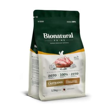 Imagem de RAÇÃO BIONATURAL PRIME PARA GATOS ADULTOS CASTRADOS SABOR FRANGO 1,5KG