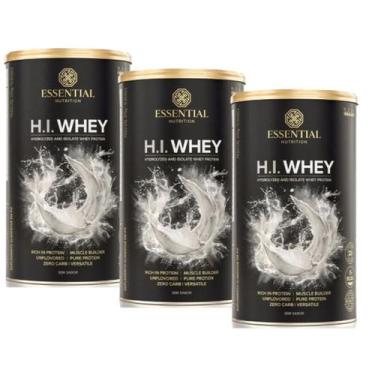 Imagem de Kit 3x Hi Whey Protein - Sem Sabor - (375g) - Essential Nutrition