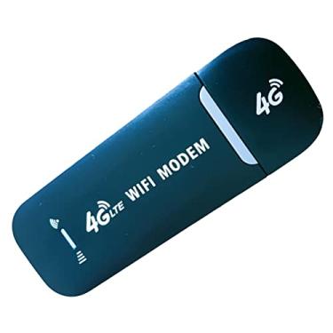 Imagem de 4G LTE USB Banda Larga Móvel com/Slot para Cartão Roteador Portátil para Desktop Carro, PRETO