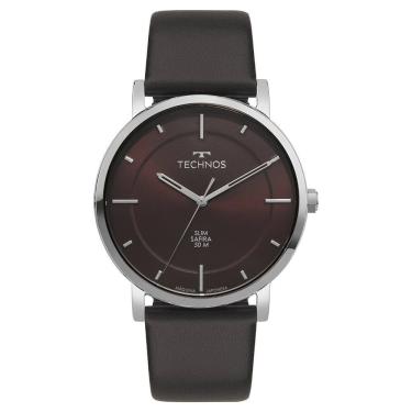 Imagem de Relógio Technos Masculino Slim Prata Gl32Bl/0N