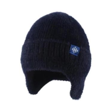 Imagem de Chapéu de Inverno Feminino de Malha com Pele Sintética - Quente e Maci