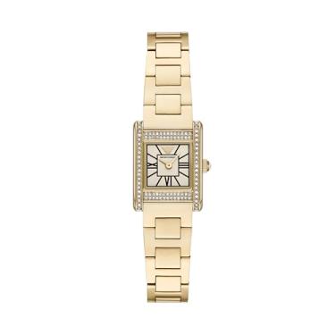 Imagem de Emporio Armani Relógio feminino de aço inoxidável dourado com dois ponteiros (modelo: AR11663), Dourado
