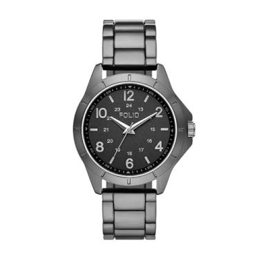 Imagem de Folio Relógio masculino com pulseira cinza (modelo: FMDFL5046), Metálico, Moderno