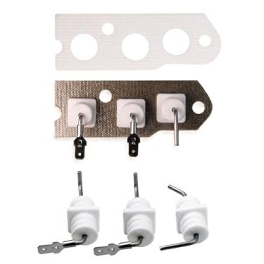 Imagem de Ctuoptuo Novo kit de eletrodo de haste de chama 104000192-K, adequado para aquecedores de água sem tanque Rinnai R75 e R94, compatível com Rinnai VB2528FFUD, VB2528WD, KA2530FFUD, KA2530WD,