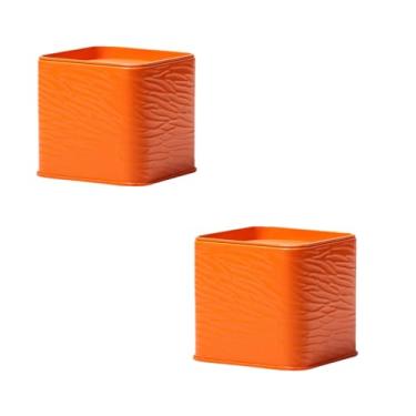 Imagem de HAN SHENG 2 recipientes decorativos quadrados de chá, lata, chá, armazenamento solto, latas de café, recipiente de armazenamento de alimentos para chá, café, ervas, doces, chocolate, açúcar,