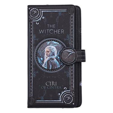 Imagem de Nemesis Now Bolsa The Witcher Ciri em relevo 18,5 cm, couro PU, preta, mercadoria oficialmente licenciada The Witcher, bolsa Ciri em relevo, 4 compartimentos para dinheiro e 12 cartões, preta, 18,5 cm