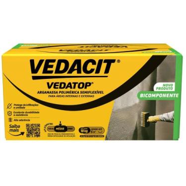 Imagem de Argamassa Vedatop Bi Componente para Infiltrações e Umidade em lajes 1