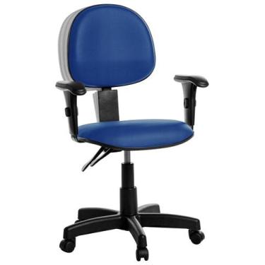 Imagem de Cadeira Ergonômica Executiva Com Braço Rce: Azul - Goldflex