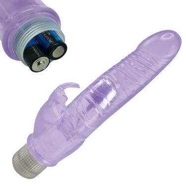 Imagem de Penis Dildo Vibrador Rabbit 22cm Estimulação Vaginal