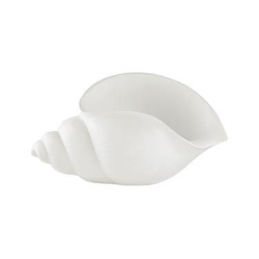 Imagem de Enfeite Decorativo concha em Poliresina Off White 17x34cm