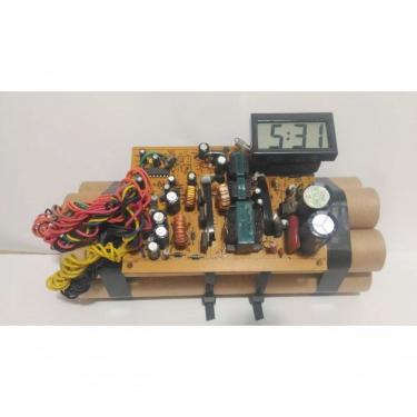 Imagem de Relógio Decorativo De Mesa Simulacro Bomba