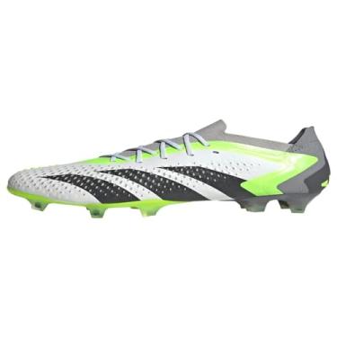 Imagem de Adidas Tênis unissex Predator Accuracy.1 Low Firm Ground, Calçado branco/preto/branco-limão lúcido, 9.5 Women/8.5 Men