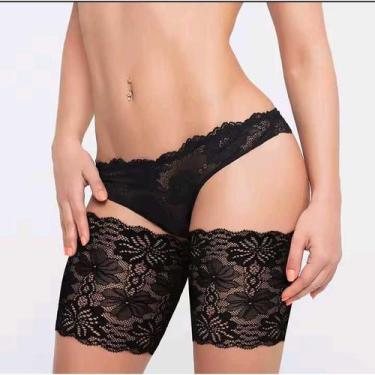 Imagem de Faixa Anti Atrito para Coxas Perneira em Renda Feminina Faixa Renda Co