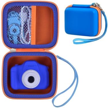 Imagem de GWCASE Capa Compatível Com Seckton Para Mavokis Zuodun Yeehao Hoomoon Goopow Greenkinder, Câmera De Selfie Infantil, Suporte Digital (Somente Caixa) - Azul Escuro