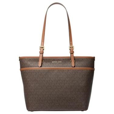 Imagem de Michael Kors Bolsa Winston com bolso médio com zíper superior, Marrom/Acorn, One Size