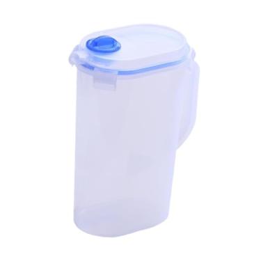 Imagem de Fenteer Jarro de de jarro aquático com chaleira fria de recipiente de bebida à prova de vazamento para cozinhas de refrigerador de restaurante leite de, L