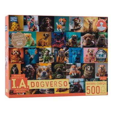 Imagem de Quebra-cabeça 500 Peças Game Office IA Dogverso - Toyster Brinquedos