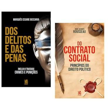 Imagem de Kit Filosofia Política e Direito Penal: Do Contrato Social + Dos Delit