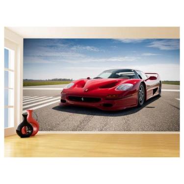 Imagem de Papel De Parede 3D Carro Antigo Ferrari Classica 3,5M Cxr63 - Você Dec