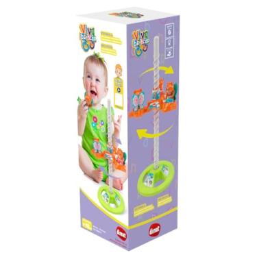 Imagem de MK425 Vôo Mágico Infantil da Dismat, 6 Peças da Linha Viva Brincar - Brinquedo Educativo com Movimento Giratório, Estimula Coordenação Motora e Concentração, Colorido.