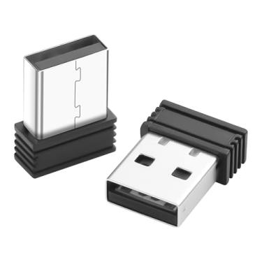 Imagem de JSADZKJ 2 peças USB Mouse Jiggler Mover, mouse sem fio USB (sensível ao toque) - Simulador de movimento de mouse para laptop com padrões de movimento ajustáveis, para casa/escritório, vigilância por