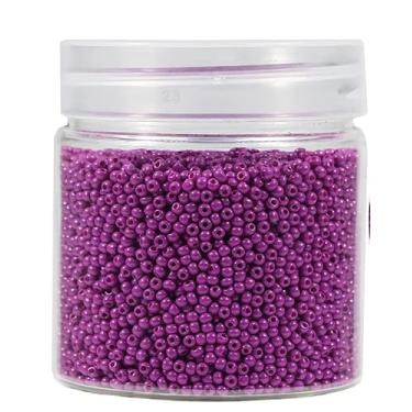 Imagem de Bala&Fillic Contas de semente de vidro de cor roxa escura quase uniforme de 2 mm de tamanho redondo cerca de 10.000 peças/110 gramas na caixa, 12/0 pequenas contas de semente de vidro para fabricação
