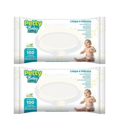 Imagem de Kit 2 Toalhinha Umedecida Petty Baby 100 Unidades - Eurofral