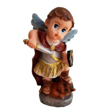 Imagem de Imagem Infantil de São Miguel Arcanjo de Resina - 7 cm - Soul Turista
