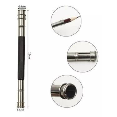 Imagem de Extensor Para Lápis Alongador Pontas Dupla Desenho Grafite - I Love No