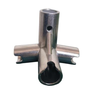 Imagem de Pegciuho Conector de rede de badminton para treinamento Conector de rede portátil de substituição Liga de alumínio, Diâmetro Interno 1.9