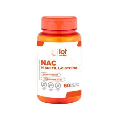 Imagem de NAC 600mg 60 cápsulas - LOT NUTRITION, Sem Sabor