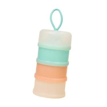 Imagem de IEUDNS Recipiente de Proteína 3 Empilhável Portátil Prático Prático À Prova de Vazamento Dispensador de Proteína para Fitness Pré-Treino Escritório em Casa