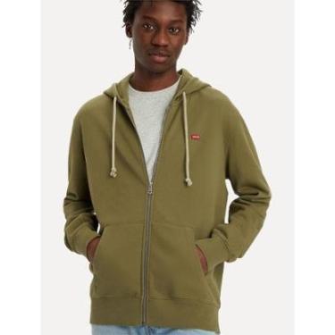 Imagem de Moletom Levis Masculino Full Zip Hoodie Icon Verde Oliva-Masculino