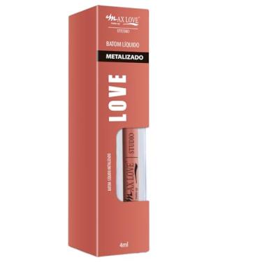 Imagem de Batom Líquido Metalizado Max Love - Cor 774 - Alta Pigmentação e Efeito Glamouroso - Maquiagem Boca, Cosméticos