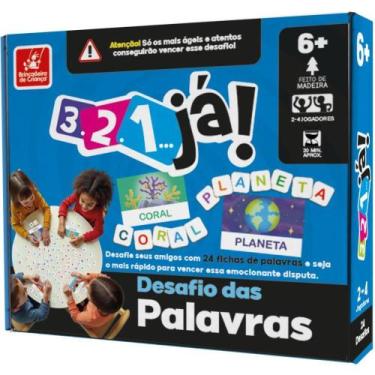 Imagem de Jogo Educativo 3.2.1 JÁ - Desafio das Palavras - Brinc de Crianca