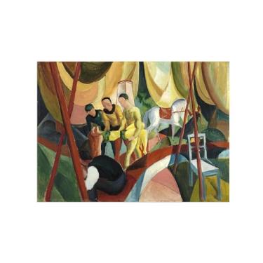 Imagem de Pinturas Famosas em Tela-Quadros Decorativos-Circus-Pôster e Impressões para Sala de Estar e Casa 50x70cm20x27in Sem Moldura