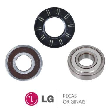 Imagem de KIT Rolamentos + Retentor Lavadora e Lava e Seca LG WD-1409FD, WD-1403