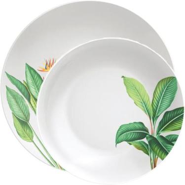 Imagem de Jogo Pratos Raso Fundo 8 Pessoas 16Pçs Graziela Tramontina - Genérico