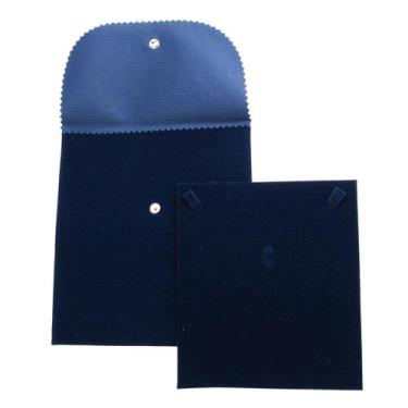 Imagem de Envelope Veludo Médio para Colar - Rei Dos Estojos, Azul