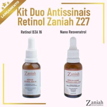 Imagem de Kit Antissinais Retinol + Resveratrol Z27 Zaniah Dermocosméticos