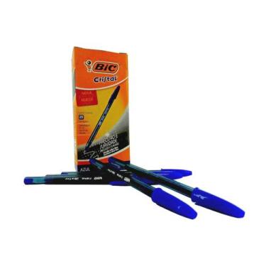 Imagem de Caixa Caneta Esferográfica Bic Ultra fina 0.7 Azul C/ 25 Uni